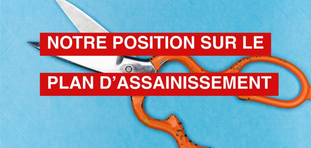 Notre position sur l'avant-projet de loi portant sur l'assainissement des finances de l'Etat